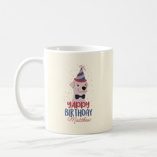 Yappy Birthday Kaffeetasse (Links)