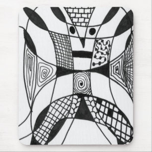 "Yappy Dog" Abstraktes Design Mousepad