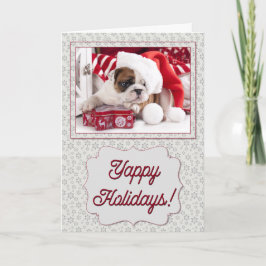 Yappy Holiday Bulldog Feiertagskarte