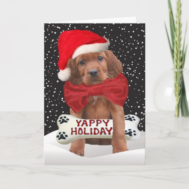 Yappy Holidays Cards Feiertagskarte (Vorderseite)