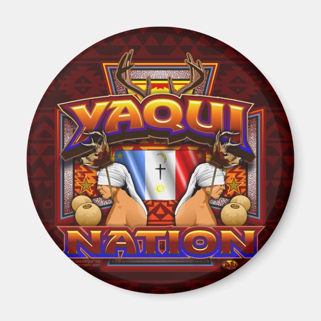 Yaqui Nation Deer Dancer Magnet (Vorne)