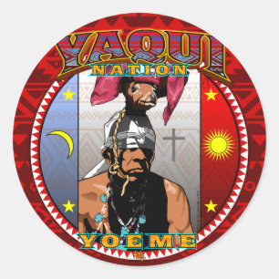 yaqui nation yoeme dancer autocollant