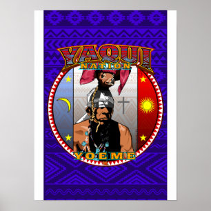 yaqui Nation yoeme Plakat-Rotwildtänzer Poster