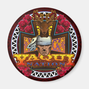 Yaqui Nations-Rotwild-Tänzer-Magnet 2 Magnet