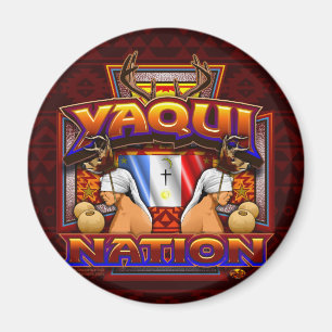Yaqui Nations-Rotwild-Tänzer-Magnet Magnet