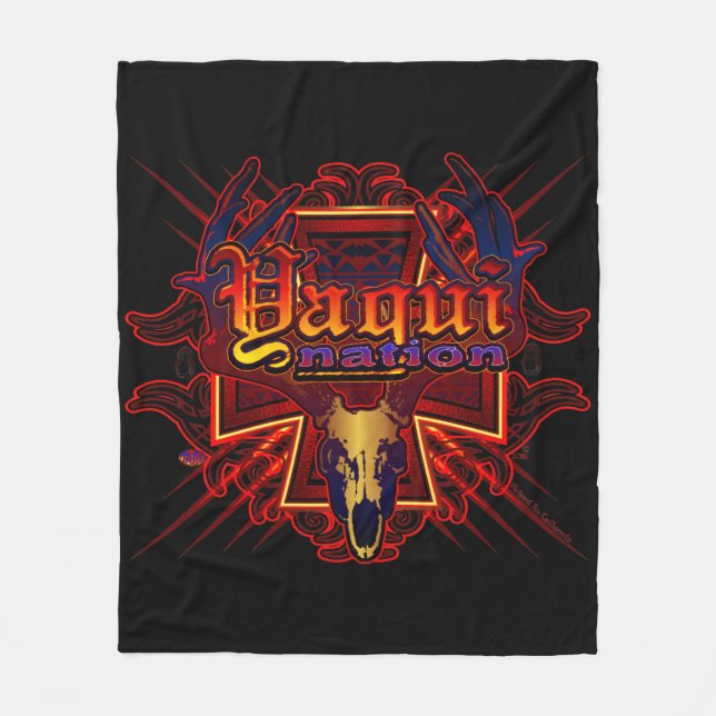 Yaqui Nations-Rotwildschädel Decke (Vorderseite)