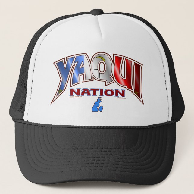 Yaqui Nations-Sport-Entwurf Truckerkappe (Vorderseite)