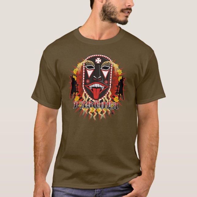 Yaqui Pascola Maskenentwurf 1 T-Shirt (Vorderseite)