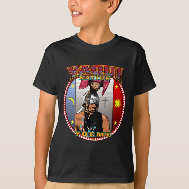 Yaqui Yeome Rotwild-Tänzerentwurf T-Shirt (Vorderseite)