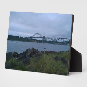 Yaquina Bay Bridge, Newport, Oregon Fotoplatte