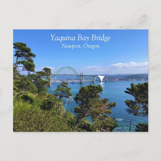 Yaquina Bay Bridge, Newport, Oregon Postkarte (Vorderseite)