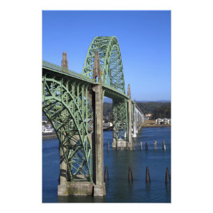 Yaquina Bay Bridge über die Yaquina Bay Fotodruck