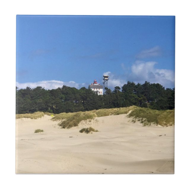 Yaquina Bay Lighthouse, Newport, Oregon Fliese (Vorderseite)