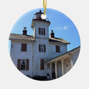 Yaquina Bay Lighthouse, Newport, Oregon Keramik Ornament