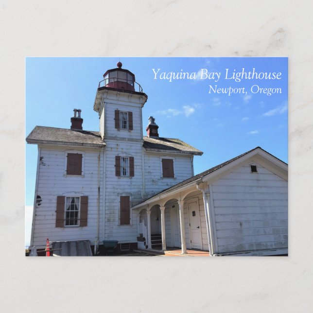 Yaquina Bay Lighthouse, Newport, Oregon Postkarte (Vorderseite)