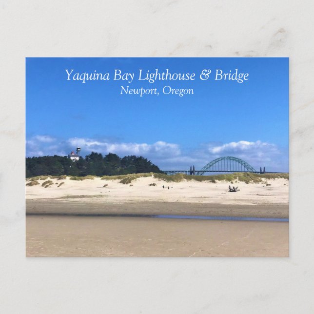 Yaquina Bay Lighthouse, Newport, Oregon Postkarte (Vorderseite)