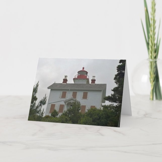 Yaquina Bay Lighthouse, OR Karte (Vorderseite)