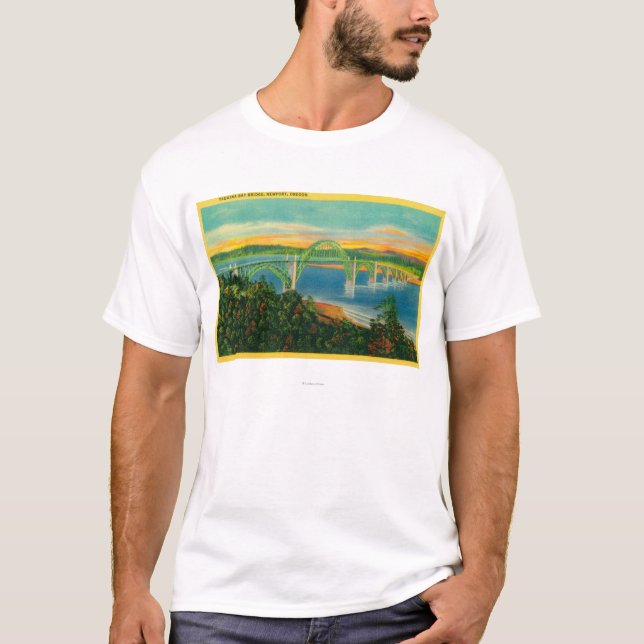 Yaquina Bucht BridgeNewport ODER T-Shirt (Vorderseite)