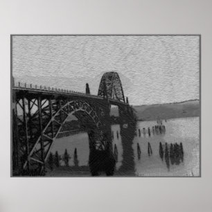 Yaquina Bucht-Brücke Poster