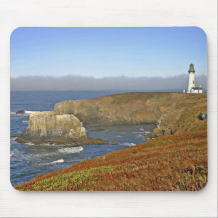 Yaquina Head Leuchtturm bei Newport Oregon Mousepad
