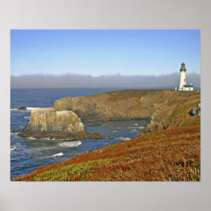 Yaquina Head Leuchtturm bei Newport Oregon Poster