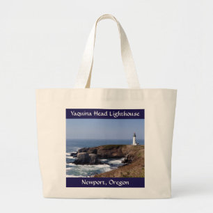 Yaquina Head Leuchtturm Jumbo Leinwand Tote Bag Stoffbeutel