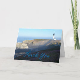 Yaquina Head Lighthouse Foto Vielen Dank Dankeskarte