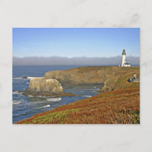 Yaquina Head Lighthouse in Newport Oregon Postkarte