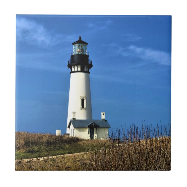 Yaquina Head Lighthouse, Newport, Oregon Fliese (Vorderseite)