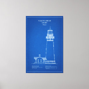 Yaquina Head Lighthouse - Oregon - AD Leinwanddruck