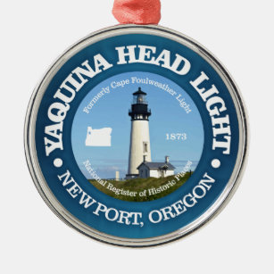 Yaquina Head Lighthouse Ornament Aus Metall