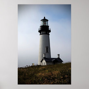 Yaquina Leuchtturm-Blau Poster