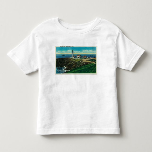Yaquina Leuchtturm und Yaquina HeadYaquina ODER Kleinkind T-shirt (Vorderseite)