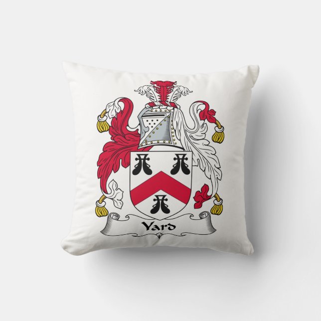 Yard-Familienwappen Kissen (Vorderseite)
