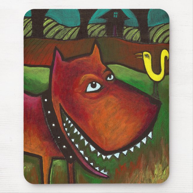 Yard-Hund: Mausunterlage Mousepad (Vorne)