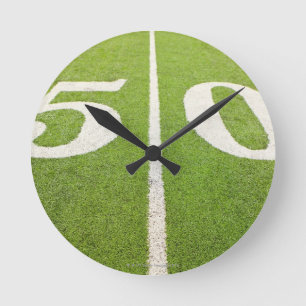 Yard-Line 50 Runde Wanduhr