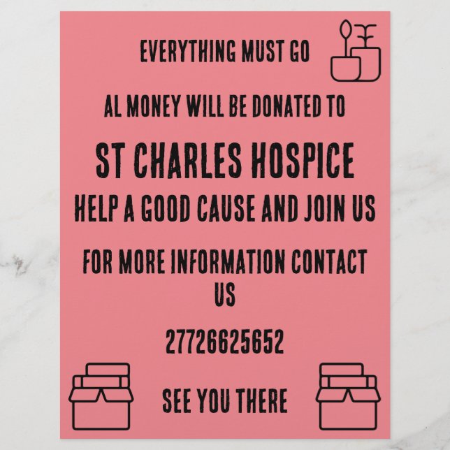 Yard Sale Flyer (Hinten)