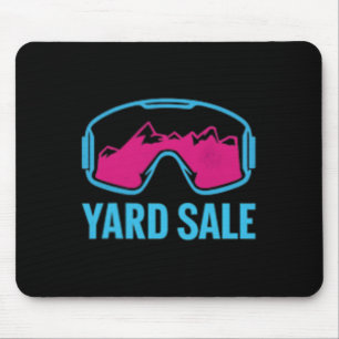Yard Sale Skifahren Lustiger Retro Skifahrer Berg Mousepad