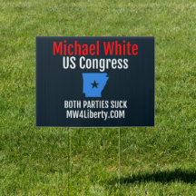 Yard Sign - "Beide Partys Sind zum Kotzen"