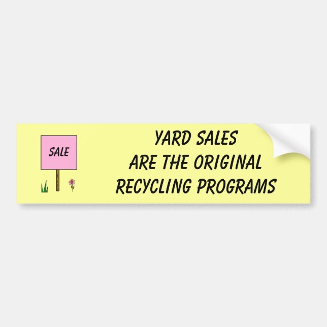YARD-VERKÄUFE - Autoaufkleber (Vorne)