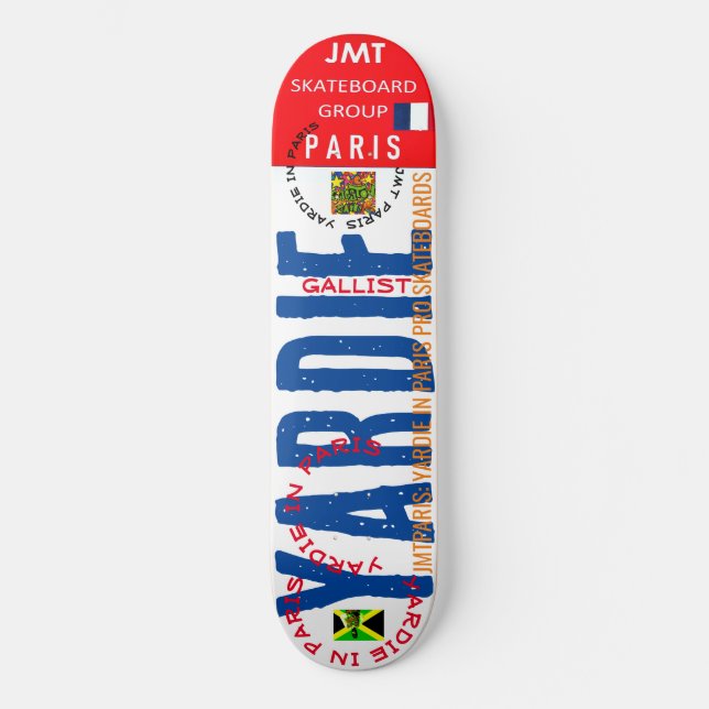 YARDIE À PARIS 8 Pont Skateboard 1/4" (Recto)