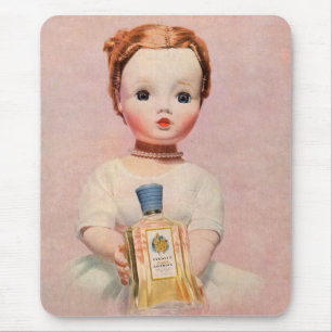 Yardley und Madame Alexander Puppe aus den 50er Ja Mousepad