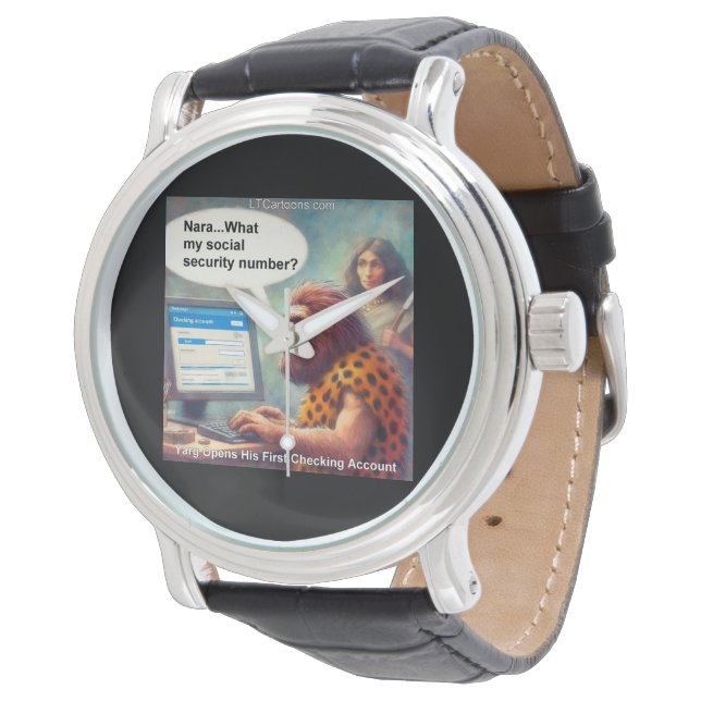 Yarg’s First Login: Banking Like a Caveman Armbanduhr (Schrägansicht)