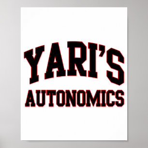 Yaris Autonomics Softball-Team T-Shirt Poster