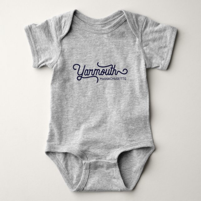 Yarmouth Massachusetts Baby Bodysuit Strampler (Vorderseite)