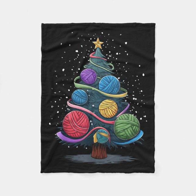 Yarn Christmas Tree  Fleecedecke (Vorderseite)