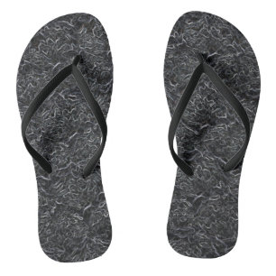 Yarn Fibre Art "Twisted Mess" Flip Flops