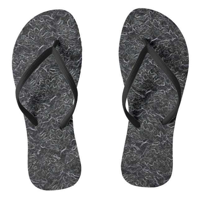 Yarn Fibre Art "Twisted Mess" Flip Flops (Fußbett)