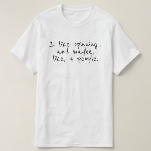 Yarn Funny Spinning Handspun Wool T-Shirt