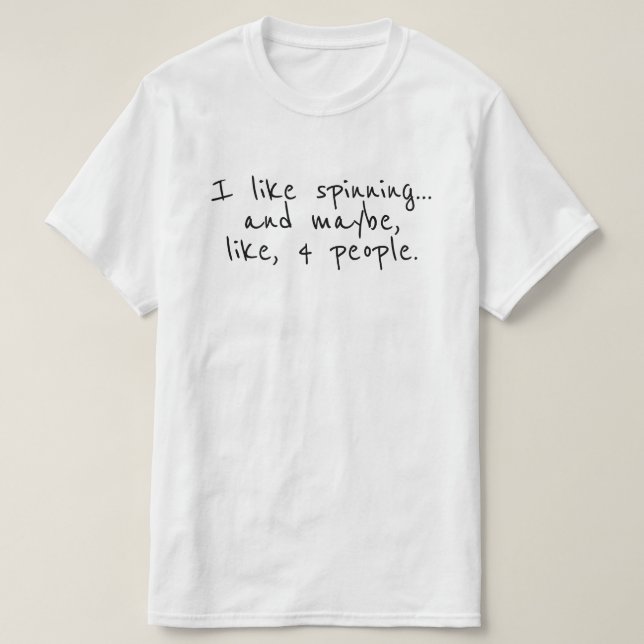 Yarn Funny Spinning Handspun Wool T-Shirt (Design vorne)